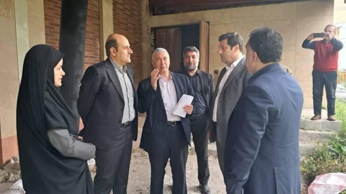 بازدید مسئولان استانی و شهرستانی از پروژه‌ ی نیمه‌تمام مجتمع فرهنگی و هنری لاهیجان