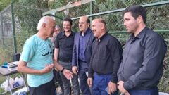 بازدید نماینده لاهیجان و فرماندار از مسابقات فوتبال پیشکسوتان رودبنه