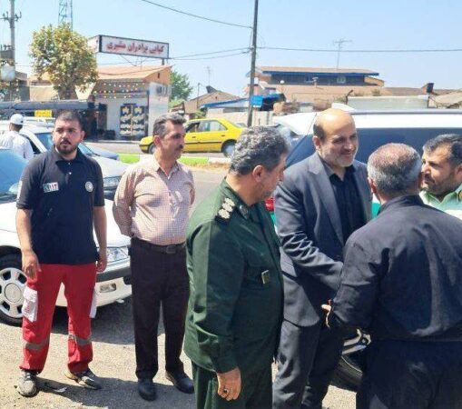 حضور فرماندار لاهیجان در مسیر پیاده‌روی «حرم تا حرم» و بازدید از موکب‌های خدمت‌رسان اربعین + تصاویر