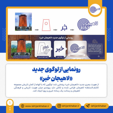 رونمایی از هویت بصری جدید «لاهیجان خبر» با الهام از المان تاریخی کاشف‌السلطنه
