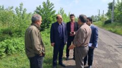 بازدید فرماندار لاهیجان از پروژه هدایت آب‌های سطحی نخجیرکلایه