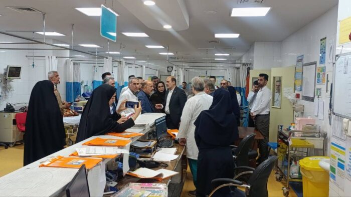 بازدید رئیس دانشگاه علوم پزشکی گیلان با همراهی فرماندار و نماینده لاهیجان و سیاهکل از بیمارستان پرفسور پیروز