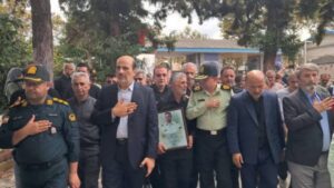 مراسم تشییع و خاکسپاری شهید سرگرد مجید کاظم‌پور در لاهیجان برگزار شد