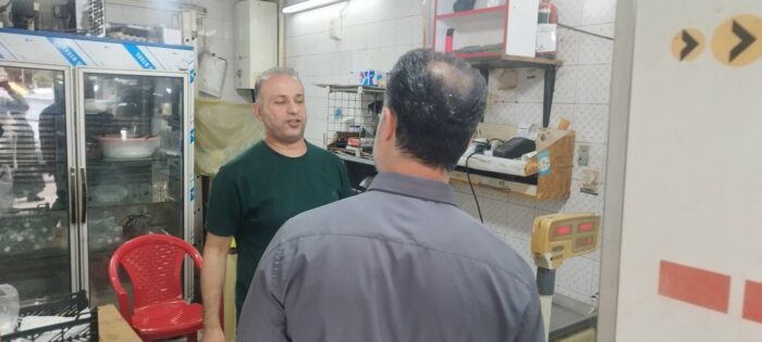 گشت میدانی بازرسی نظارت اتاق اصناف شهرستان لاهیجان