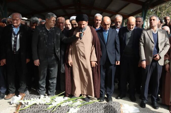 مراسم تشییع پیکر زنده‌یاد دکتر محمدصادق پیروز در لاهیجان برگزار شد